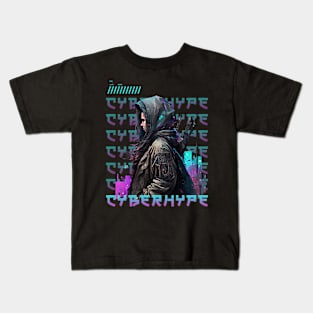 Cyberhype Cyberpunk Art Kids T-Shirt